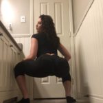 Black leggings tease counter poop with TinaAmazon Fart Girl Porn [UltraHD/4K]
