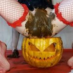 Happy Halloween with Anna Coprofield Scat Sex [FullHD]