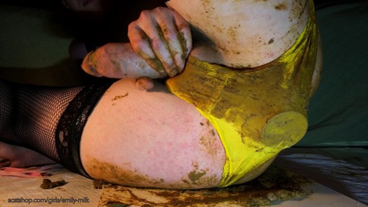 Emily Milk – Late Night Panty Poop Smearing 3.