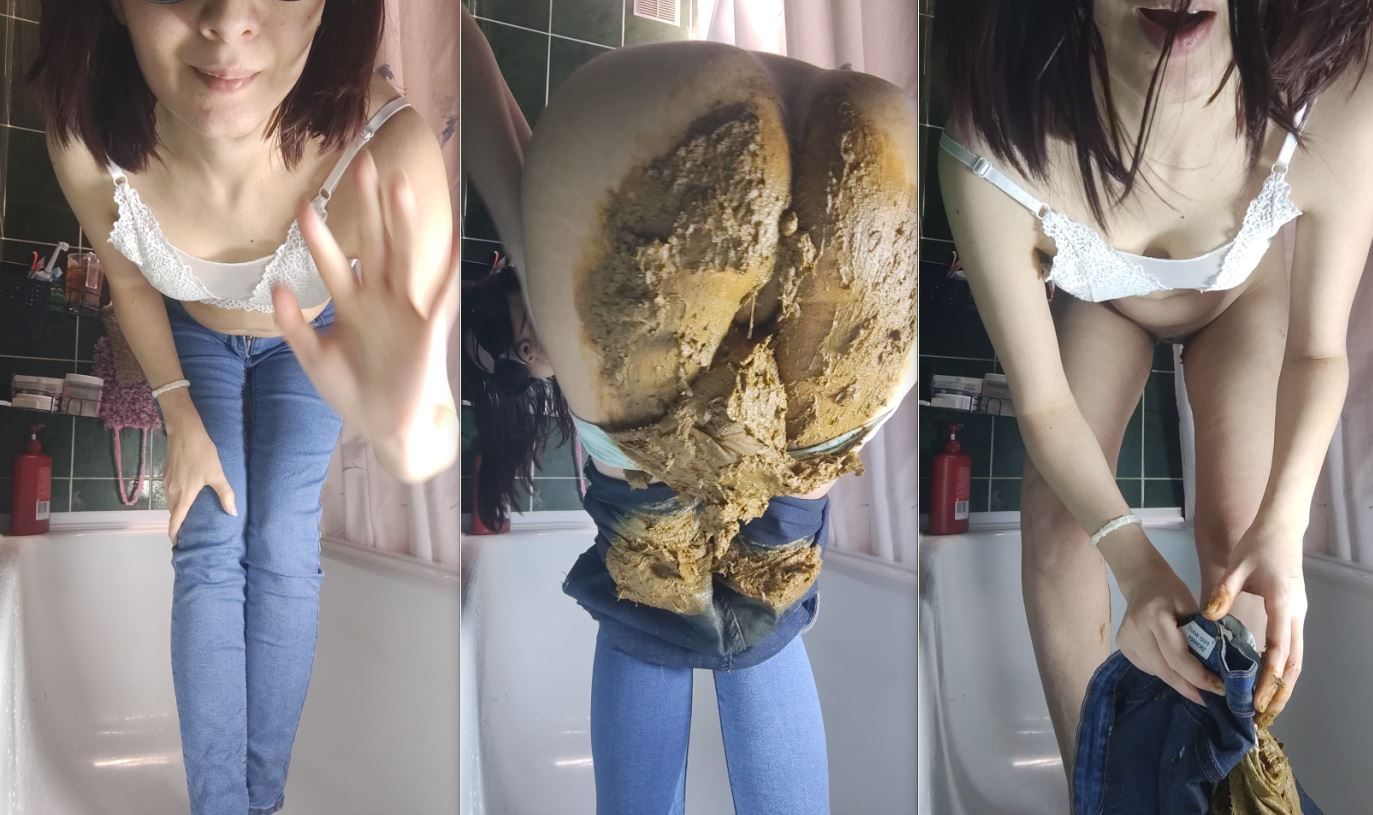 PooGirl – poop in skinny jeans and panties