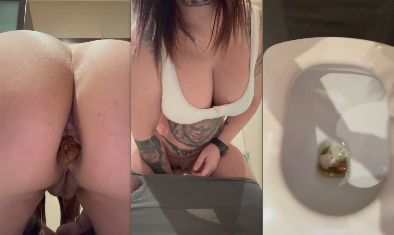 Aris Dark – Close Up Pooping in Toilet Big Ass View
