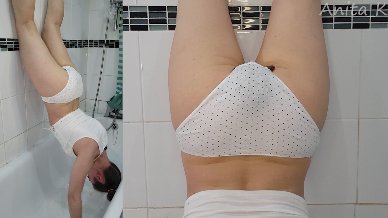 Anita_K – Handstand pantypoop and pissing 4K Scat